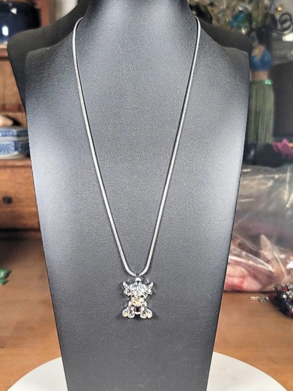 Paparazzi Highland Hero Two-Tone Cow Pendant Necklace